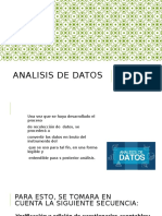 Presentacion 4) ANALISIS DE DATOS