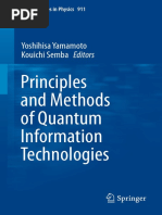 (Lecture Notes in Physics) Yoshihisa Yamamoto, Kouichi Semba-Principles and Methods of Quantum Information Technologies-Springer (2016) PDF