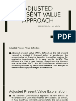 Adjusted Present Value Approach