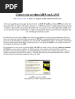Download Como crear archivos MP3 con LAME - Lisandro Pardo - 2008 by Federico SN4523919 doc pdf