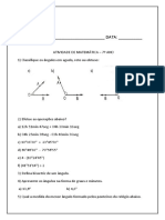 Atividade Matemática Setimo Ano Primeiro Bimestre