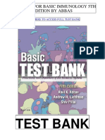 Basic Immunology 5th Abbas Test Bank