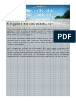 Mengganti Filter Solar Daihatsu Taft - HTML