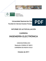 Informe Autoevaluacion ELECTRONICA FCEFyN UNC 2011 PDF