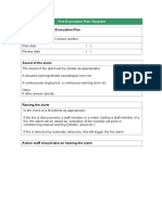 Fire Evacuation Plan Template