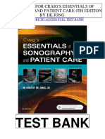 Craigs Essentials Sonography Patient Care 4th de Jong Test Bank