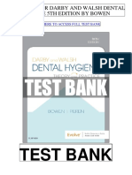 Darby Walsh Dental Hygiene 5th Bowen Test Bank