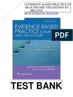 Evidence Based Practice Nursing Healthcare 4th Melnyk Test Bank