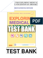 Exploring Medical Language 9th Brooks Test Bank