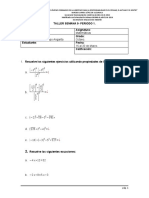 Taller Semana 9 Matematicas Grado Octavo