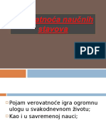 Verovatnoća Naučnih Stavova