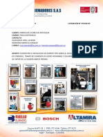 Cot - V12344 - Fabrica de Licores de Antioquia - Cotizacion Gorros Tipo Cebolla y Aislamiento - Julio 2019 PDF
