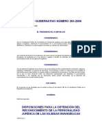 Acuerdo Gubernativo Número 263-2006 PDF