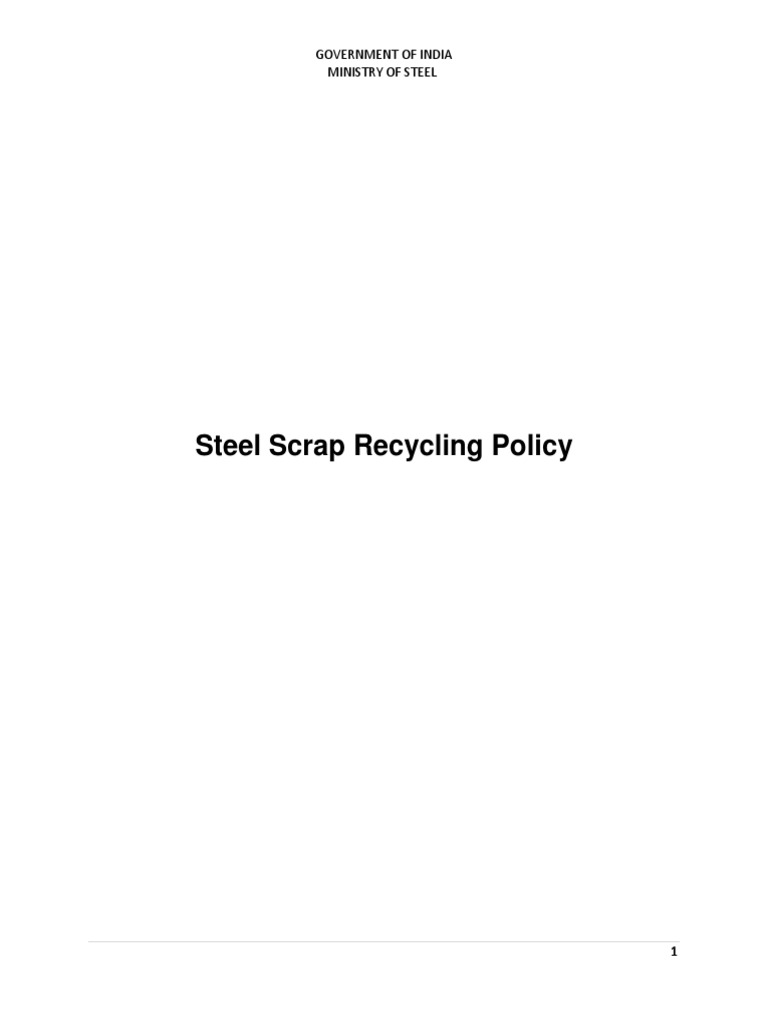 steel-scrap-recycling-policy-06-11-2019-pdf-pdf-scrap-recycling