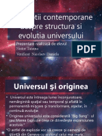 Conceptii Contemporane Despre Structura Si Evolutia Universului