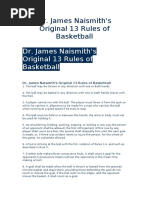 basketball history and rules and regulations