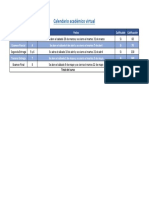 Calendario Académico INV EVALUACION DE PROYECTOS PDF