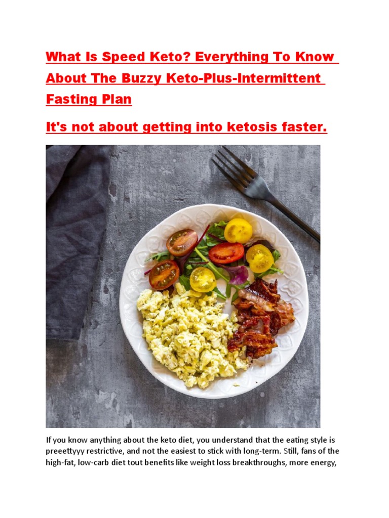 Speed Keto PDF Ketogenic Diet Dieting