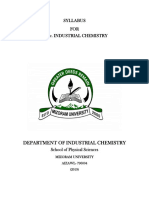 Industrial Chemistry - M.Sc.