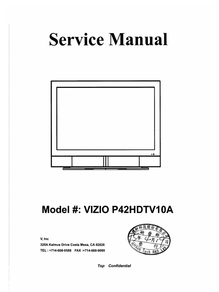 Vizio e420vo user manual version 3/16/2010 1 www. Vizio. Com.