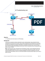 CCNPv6 ROUTE Lab8-5 IPv6 Troubleshooting Student