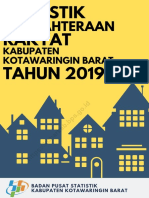 Statistik Kesejahteraan Rakyat Kabupaten Kotawaringin Barat 2019