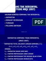 SIMPANG TAK BERSINYAL_MKJI 1997