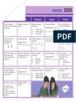 Sa M 108 Hoja de Actividad Calendario Marzo - Ver - 2