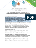 Guia de actividades y rubrica de evaluación - Fase 3 - Desarrollo de la problemática y consolidación del proyecto