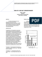 Design of A 500KW Turboexpander PDF