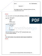RD Sharma Class 10 Chapter 1 Real Numbers PDF