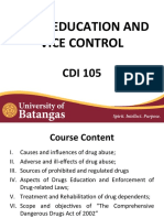 Drug Education and Vice Control