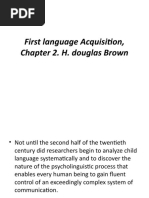 Chapter 2 First Language Acquisition