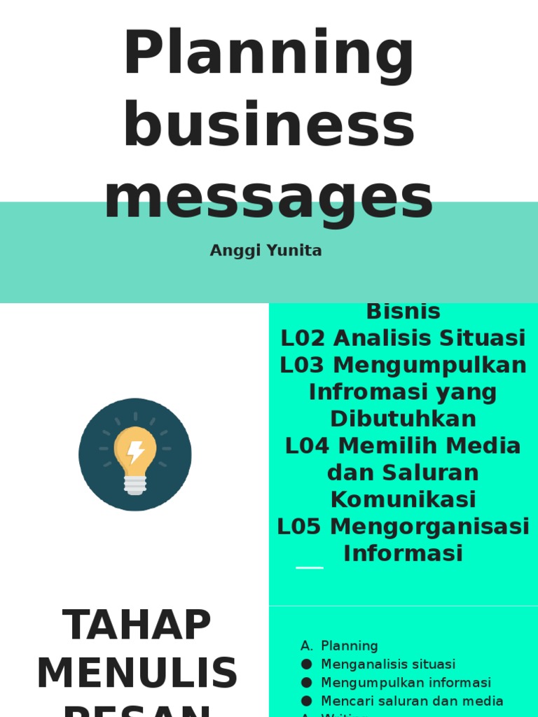 Planning Business Messages PDF