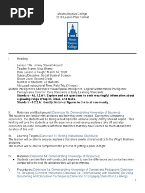 lesson plan 11  airport field trip 