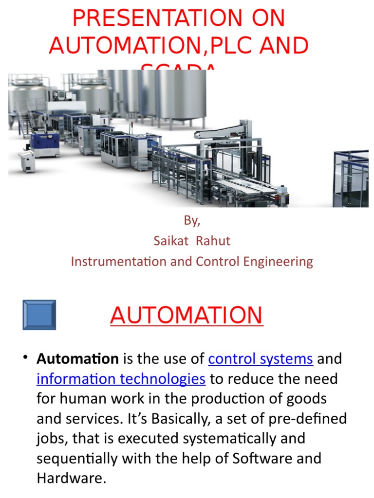 PLC in Automation | PDF | Automation | Programmable Logic Controller