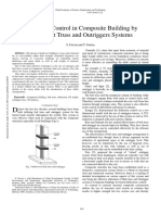 Deflection Control in Composite Building by Using Belt Truss and Outriggers Systems