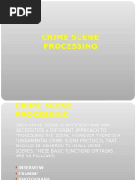 Crime Scene Processing