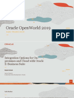 Integration Options For On-Premises and Cloud With Oracle E-Business Suite - OOW2019 PDF