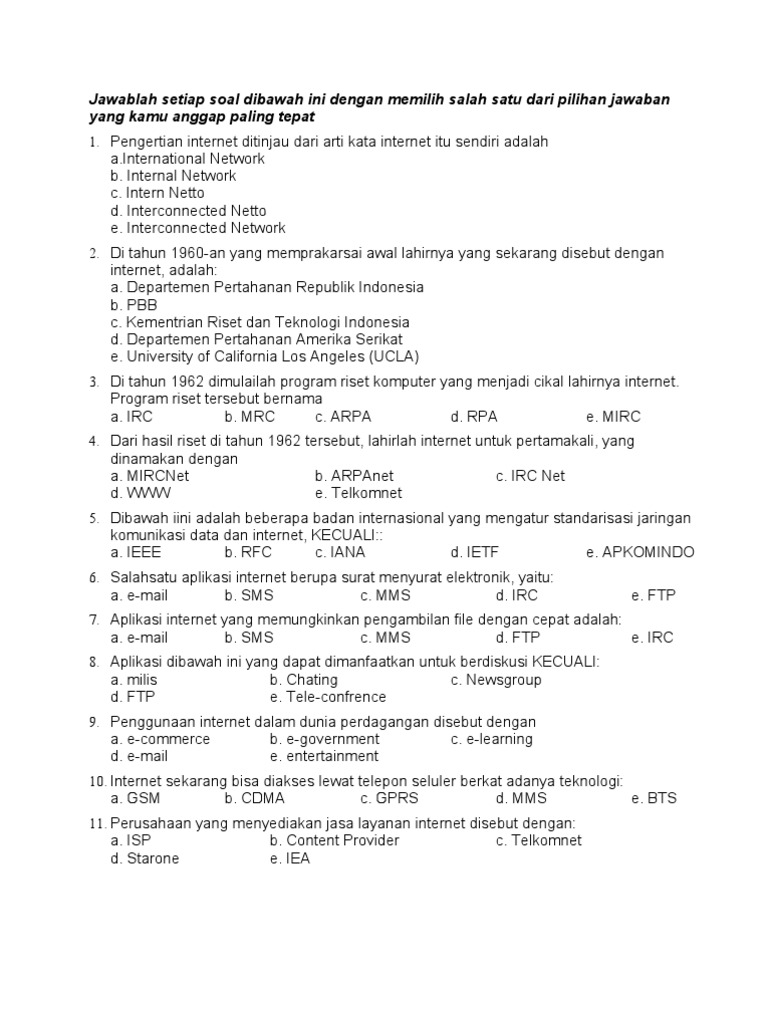 soal tik essay kelas 9