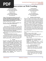 Literature review on Web Crawling