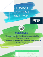 Exp 1. Stomach Content Analysis