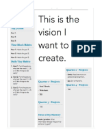 Yearly Goal Setting Vision Document PDF