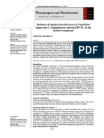 Isolation and HPTLC of Tannins from Nephelium lappaceum Leaves