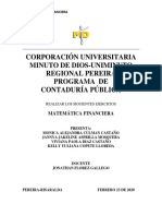 Taller de Matematica Financiera