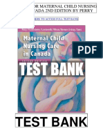 Maternal Child Nursing Care Canada 2nd Perry Test Bank