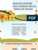 Analisis Materi Bahasa Daerah Kelas 5 Sekolah Dasar