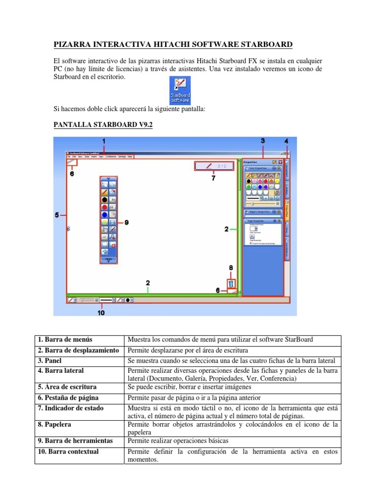 Software Starboard para Pizarras Hitachi | PDF | Imagen | Software