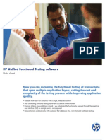 HP Unified Functional Testing Software: Data Sheet