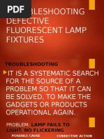 Troubleshooting Defective Fluorescent Lamp Fixtures